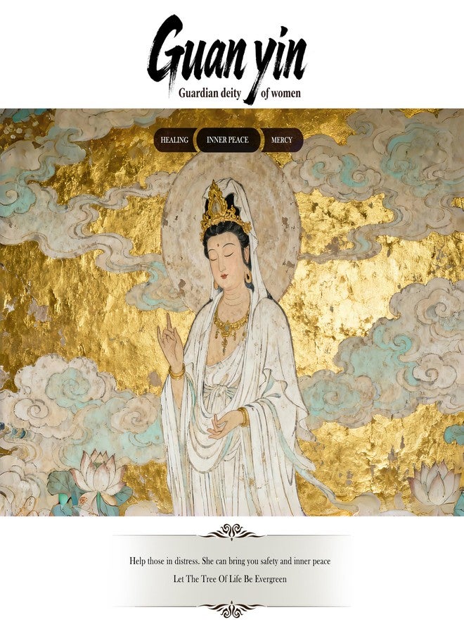 FENGSHUI-CAISHEN تمثال FENGSHUI-CAISHEN صغير Guan Yin - حجر مصنوع يدويًا للتأمل ديكور حوض أسماك زن لحوض السمك ديكور سطح المكتب، تمثال صغير Quan Yin، Kwan Yin - Image 2